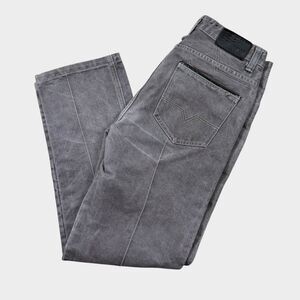 Black Ink Official Color Jeans Mens 36x34 Grey Standard Straight Y2K Streetwear